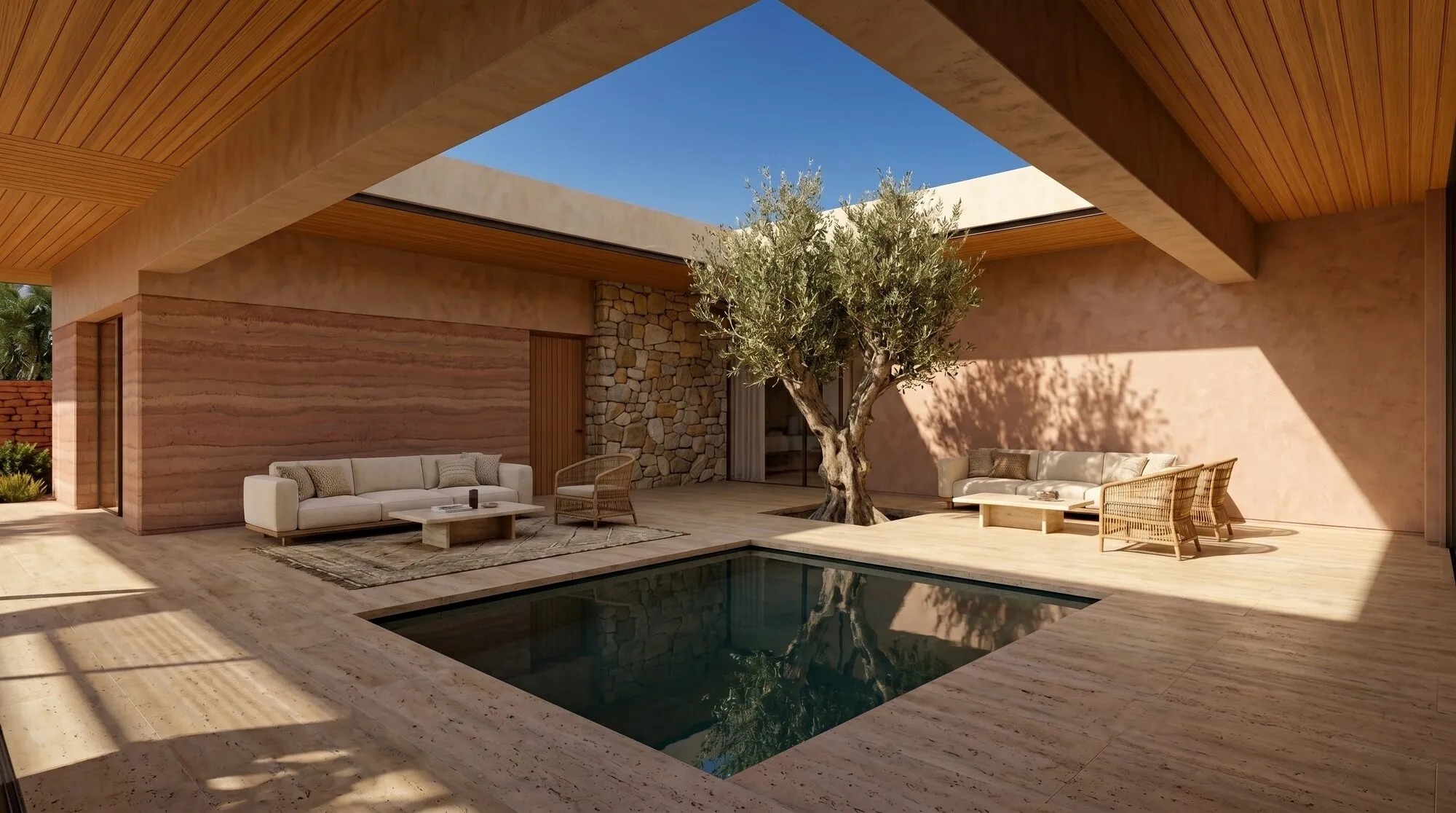 Patio et piscine
